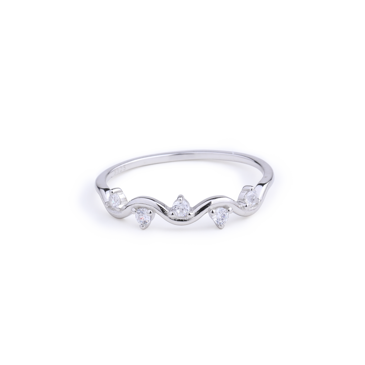 Highs Lows Wave Ring