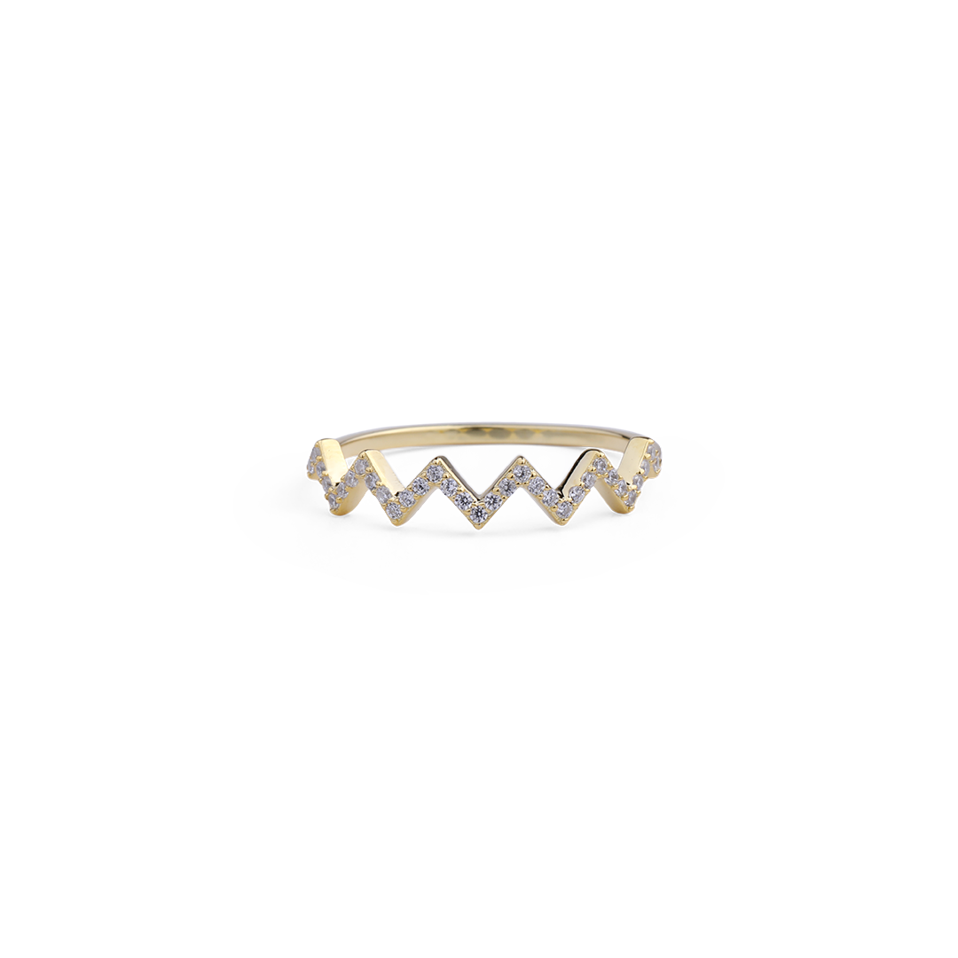 Highs Lows Zigzag Ring