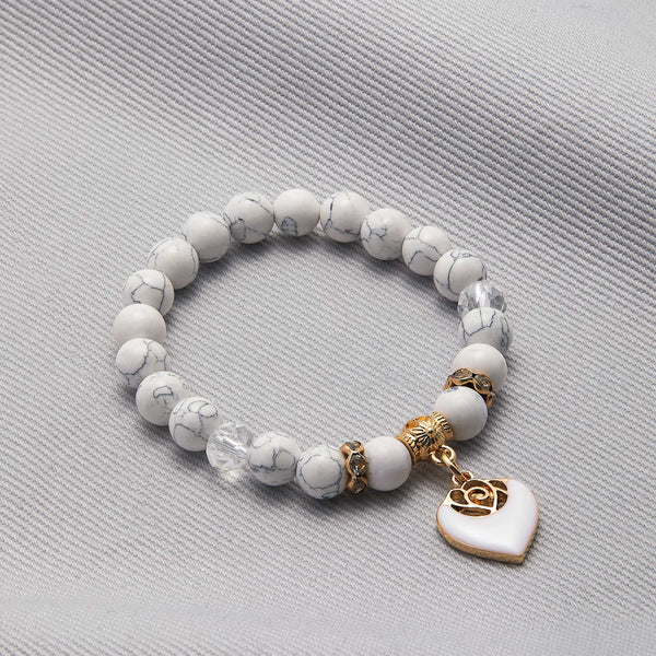  White Bead Bracelet