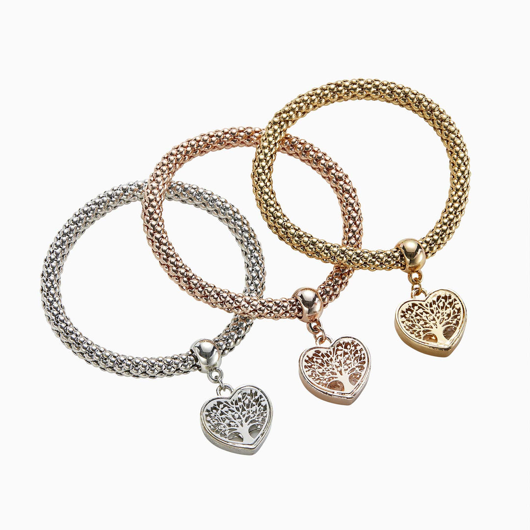 Tree of Life - Limited Edition Heart Charm Bracelet – Mint & Lily