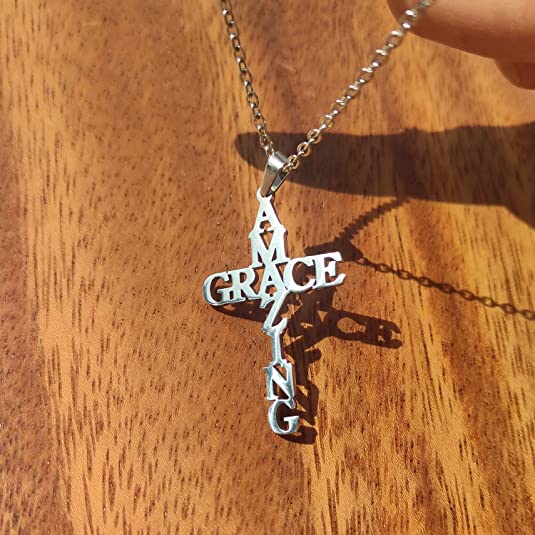 Erstaunliche Grace Cross Halskette - 18 Karat vergoldet