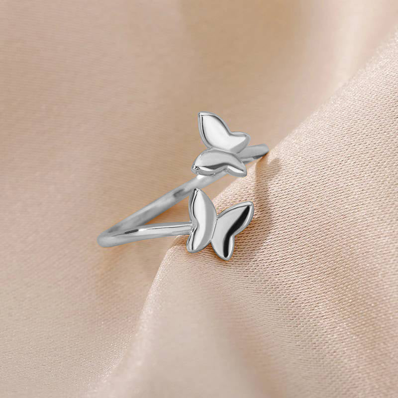 Adjustable Butterfly Ring – Mint & Lily