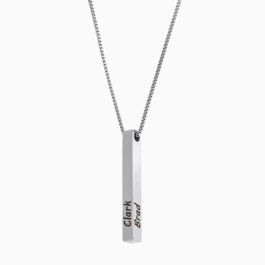 Muse Pillar Bar Necklace Mint & Lily