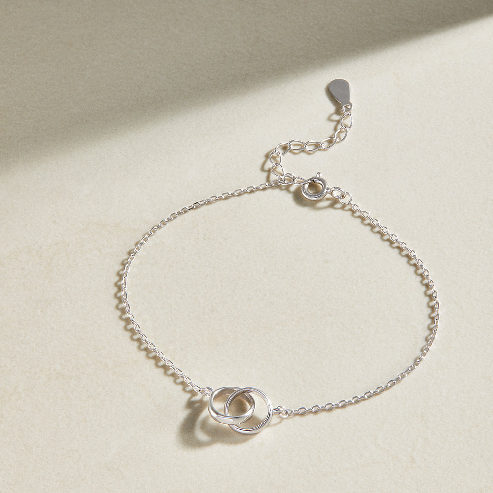 Special Message Friendship Bracelet - 925 Sterling Silver