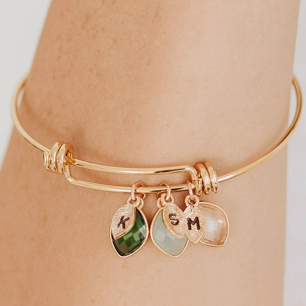 Birthstone Family Charm Bracelet – Mint Lily