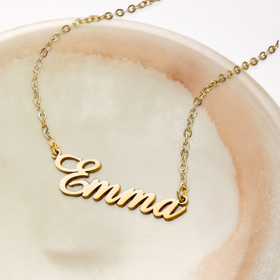 Quill Name Necklace – Mint & Lily