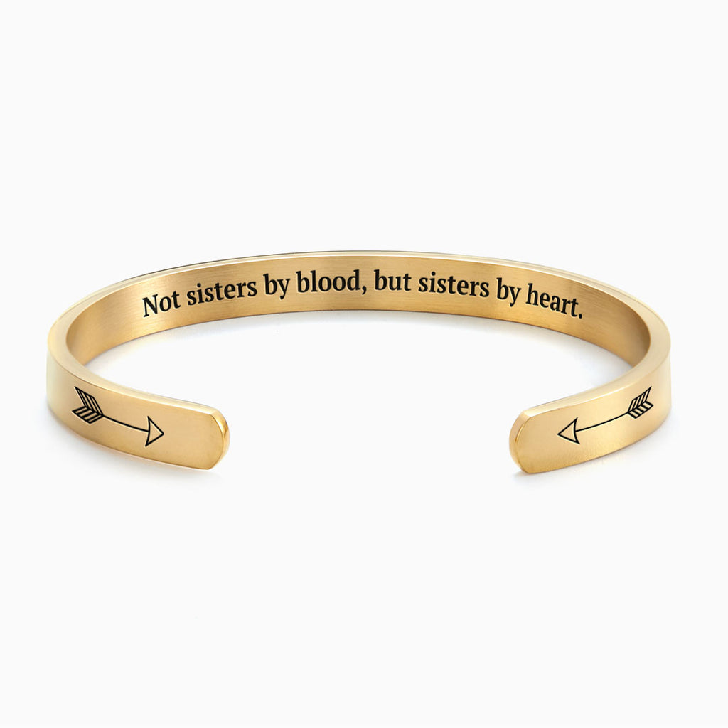 Not Sister by Blood But Sister by Heart Best Friend Bracelet - Silvery –  Thesunnyzone