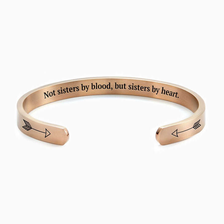 Not sisters by blood but sisters by heart bangle clearance