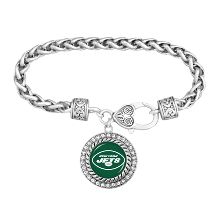 New York Jets Pave Twist Bracelet – Mint & Lily