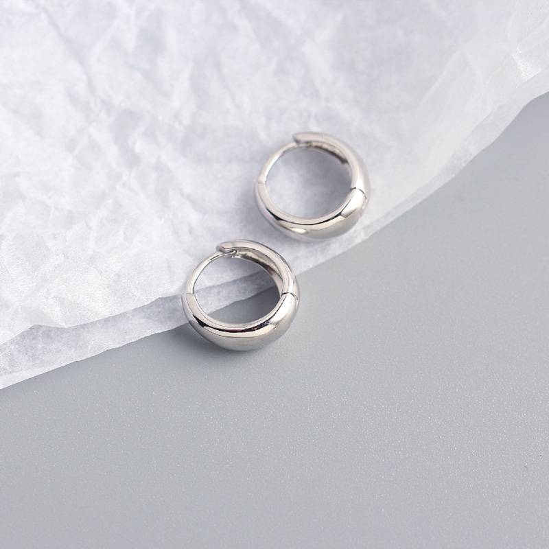 Teardrop Huggie Hoop Earrings Mint & Lily