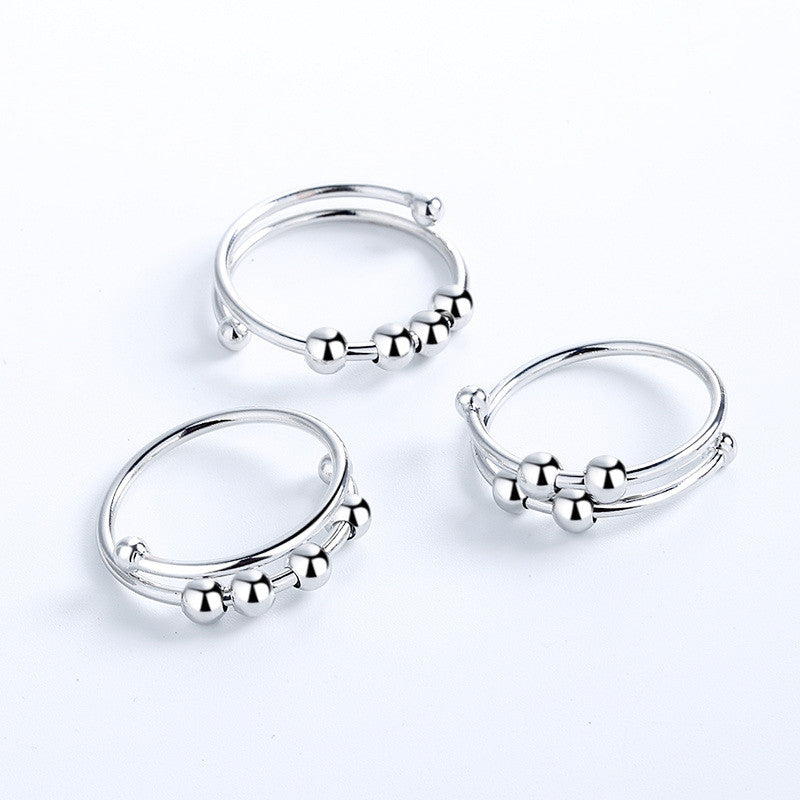 Adjustable Beaded Fidget Ring – Mint & Lily