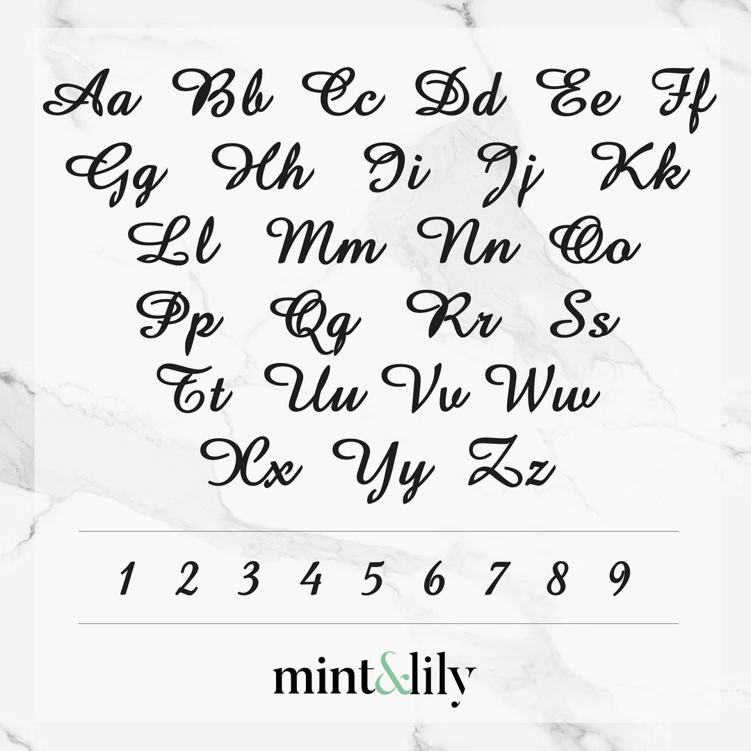 Quill Name Necklace Mint & Lily