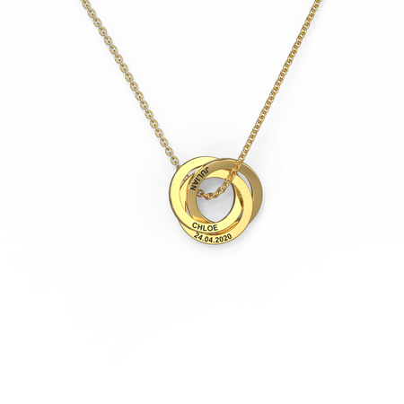 Linked Circle Diamond Necklace – Sechic