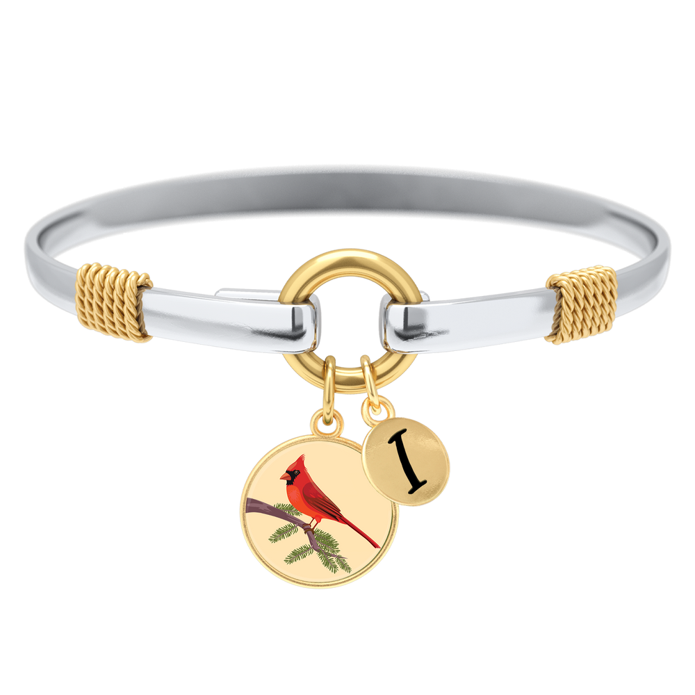 Cardinal - Two-Tone Custom Charm Bracelet - Gold / I